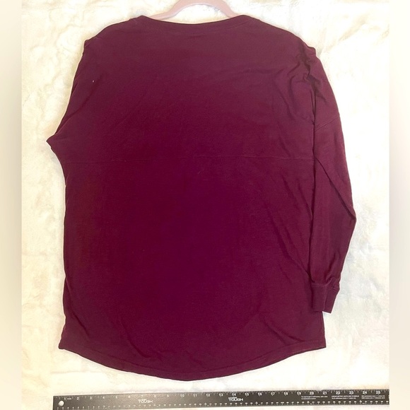 PINK Maroon Oversized Tee - Picture 2 of 5